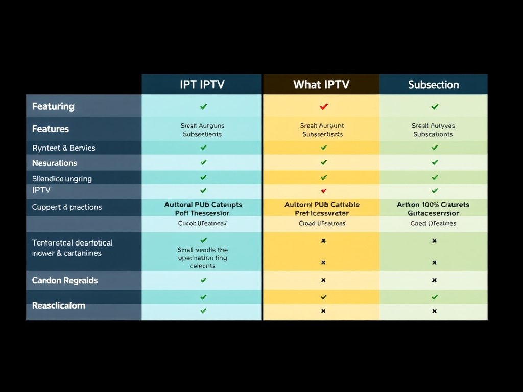 Comparaison visuelle des différentes formules d'abonnement IPTV France disponibles en 2026