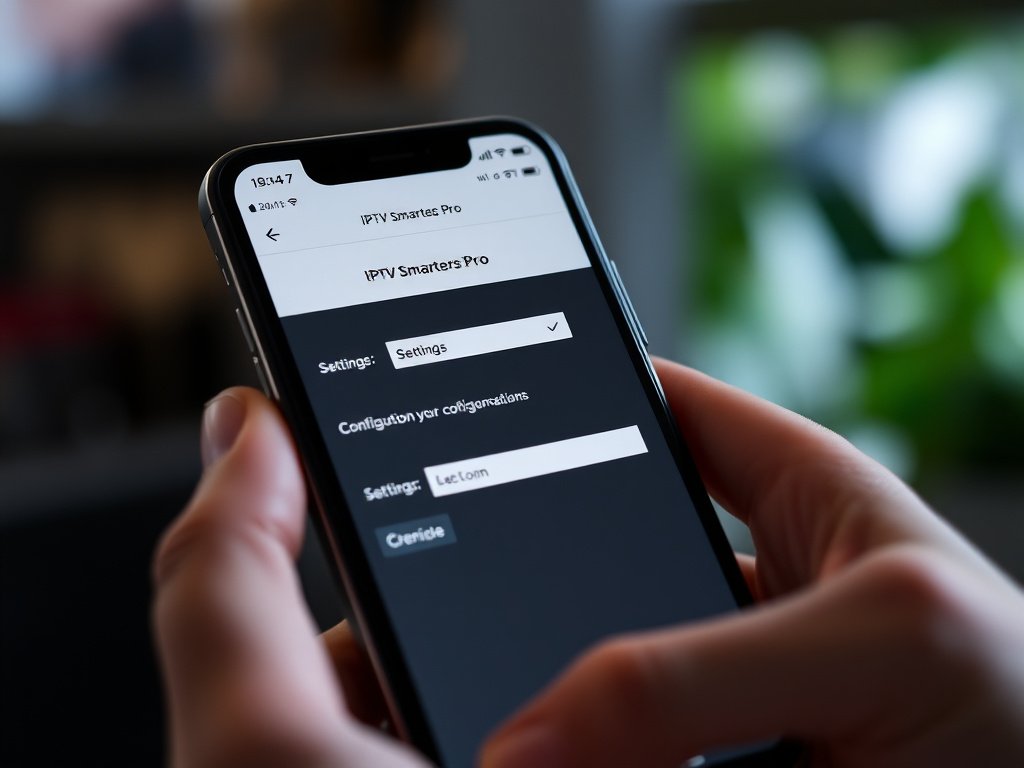 Configuration et paramètres de l'Abonnement IPTV Smarters Pro sur smartphone Android