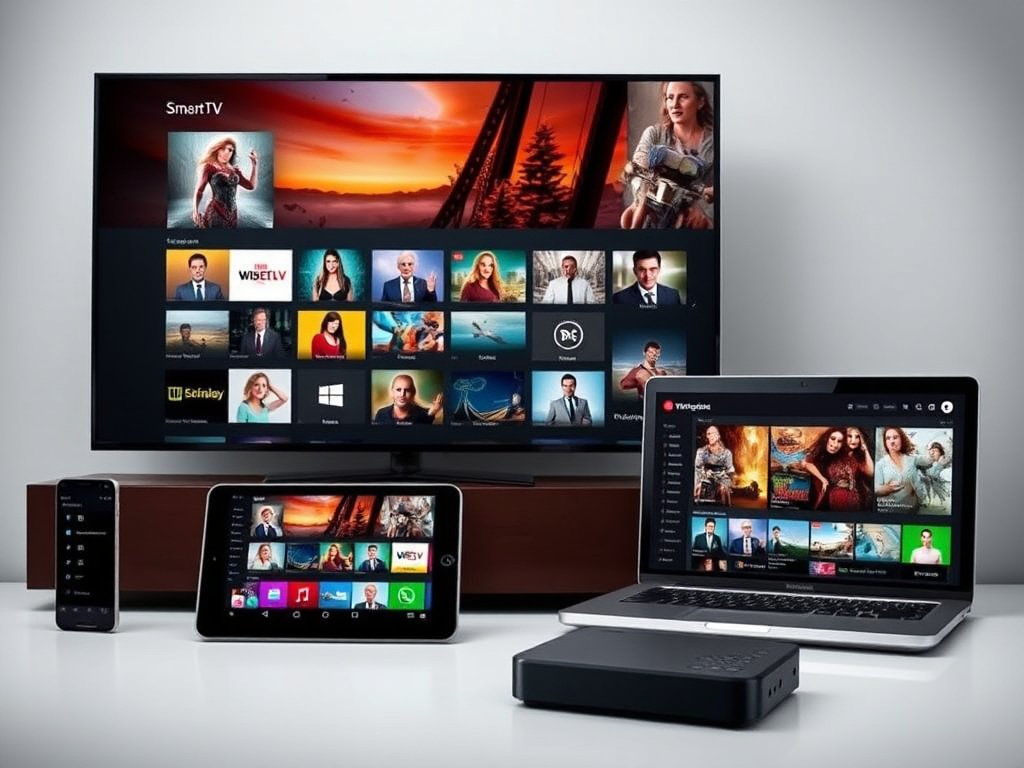 Multiples appareils compatibles avec un abonnement IPTV 12 mois.