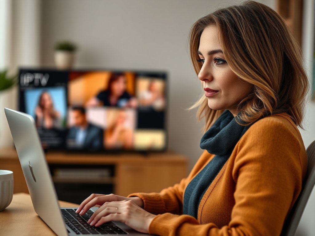 Interface utilisateur d'un abonnement IPTV sans coupure pour le foot
